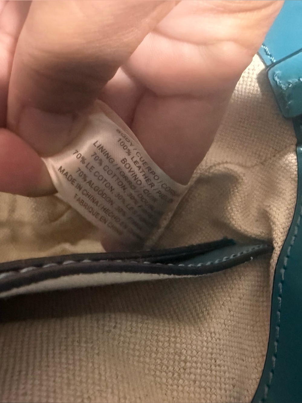 Etienne Aigner Teal Crossbody Bag - Picture 7 of 7